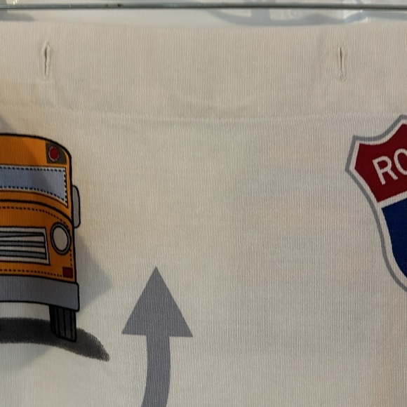 Boy’s 100% Cotton Fabric Transportation Theme Shower Curtain - Picture 3 of 8